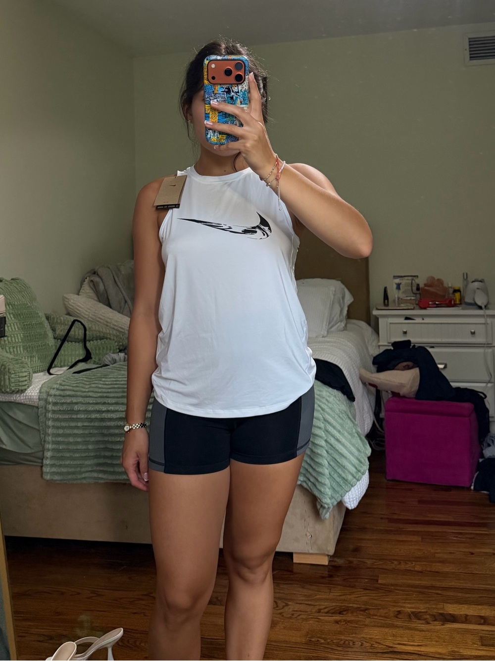 NWT Nike One White Sleeveless Dri-FIT Training Tank